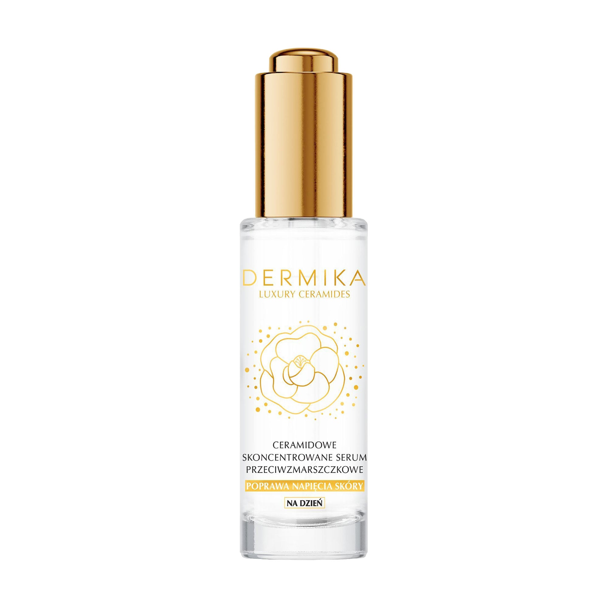 Денная концентрована сироватка для обличчя Dermika Luxury Ceramides проти зморщок, з церамідами, 30 мл