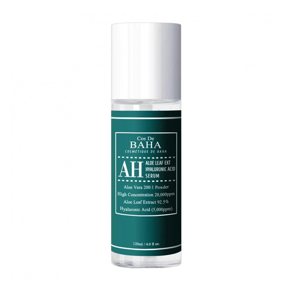 Концентрована сироватка для обличчя Cos De Baha Aloe Leaf Ext Hyaluronic Acid Serum з алое вера, 120 мл